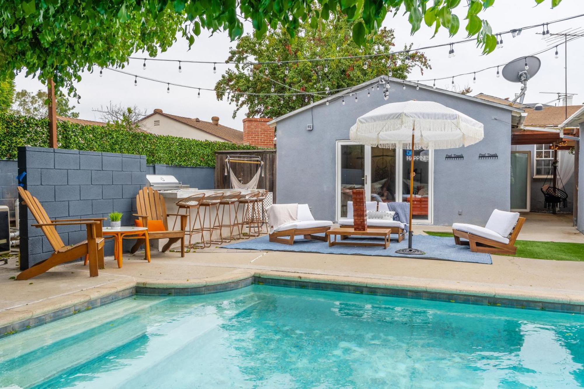 Angel&Rose Universal Hollywood Heated Pool House King Bed Los Angeles Exteriör bild