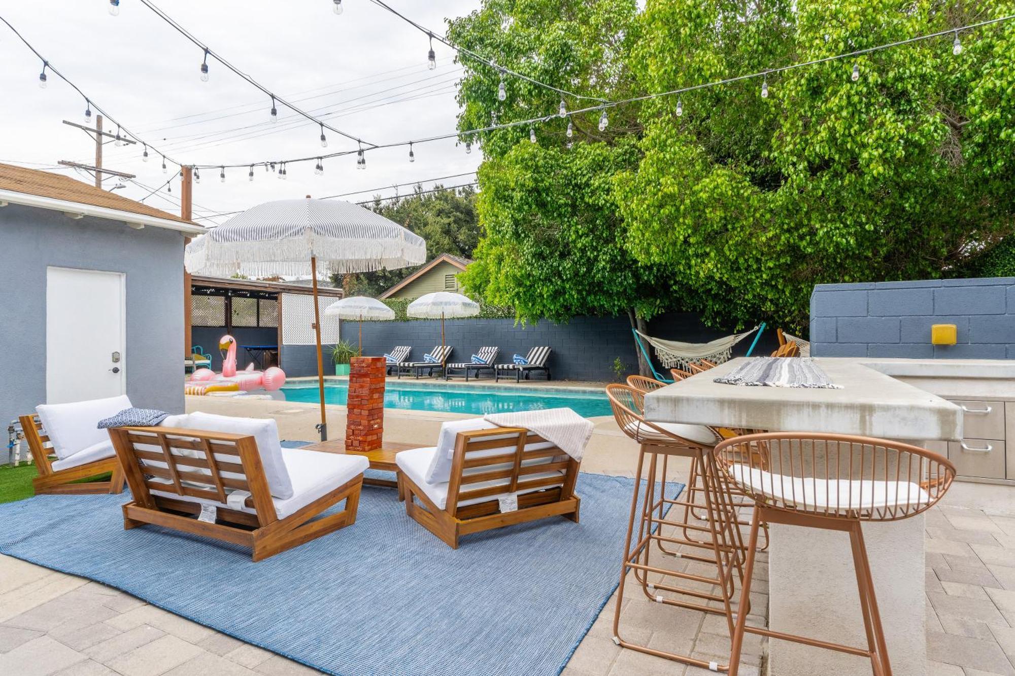 Angel&Rose Universal Hollywood Heated Pool House King Bed Los Angeles Exteriör bild