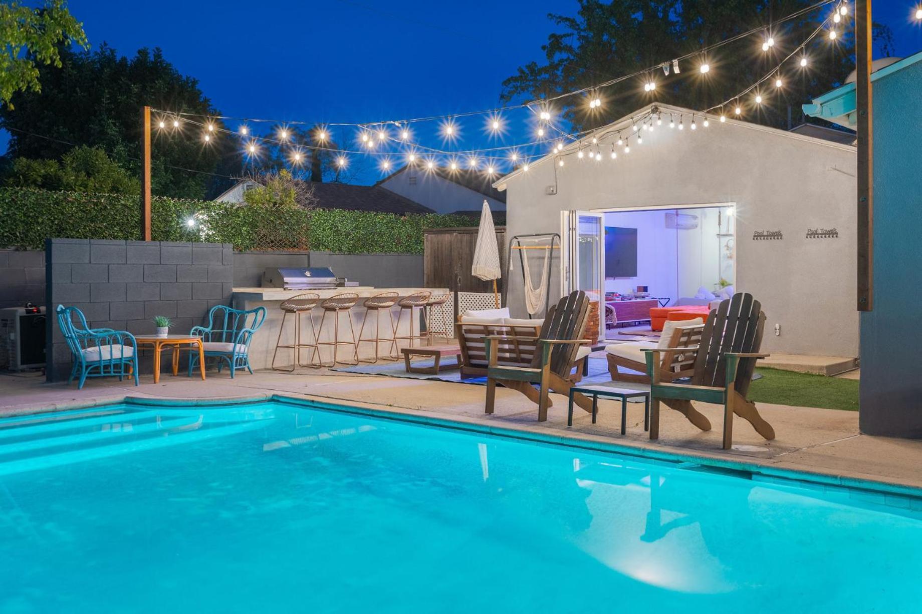 Angel&Rose Universal Hollywood Heated Pool House King Bed Los Angeles Exteriör bild
